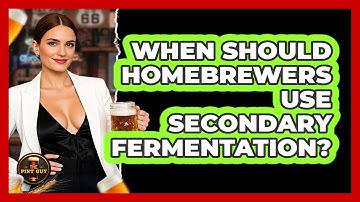 When Should Homebrewers Use Secondary Fermentation? - The Pint Guy
