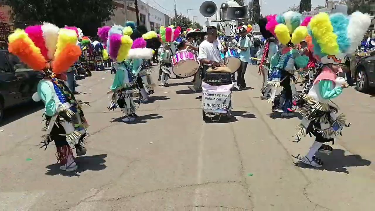 Matlachines los huicholes de villa garcía zac Romería 2025 Ags