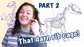 Convert to path, knife project: making a 3D horse skeleton (Blender grease pencil tutorial PART 2)