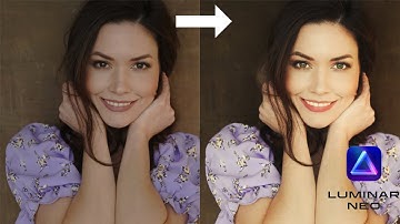 LUMINAR NEO TUTORIAL FOR CLOSEUP PORTRAIT EDIT, CHANGE EYES AND RETOUCHING.
