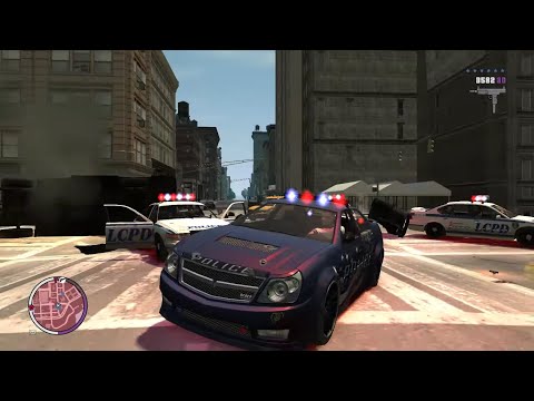 GTA 4 TBOGT - Stealing a Super Police Car (Stinger) + Six Star Escape - GTA 4 TBOGT - Stealing a Super Police Car (Stinger) + Six Star Escape