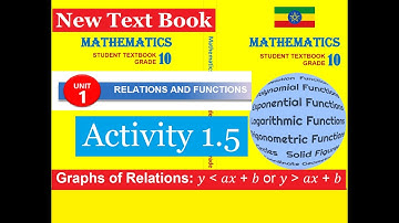 Mathematics Grade 10 Unit 1 Graph of Relation inequality(Activity 1.5) new Text Book@mathT_21​