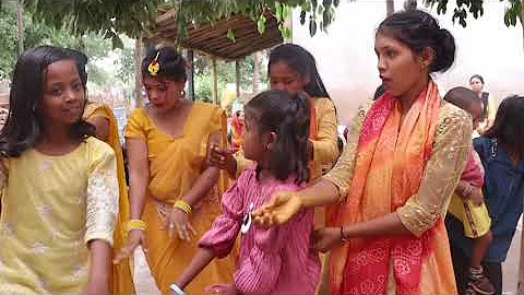 Joyful Haldi Function | Groom Covered in Turmeric Paste