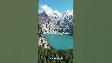 تلاوة من سورة التحريم للقارئ محمد الوكيل