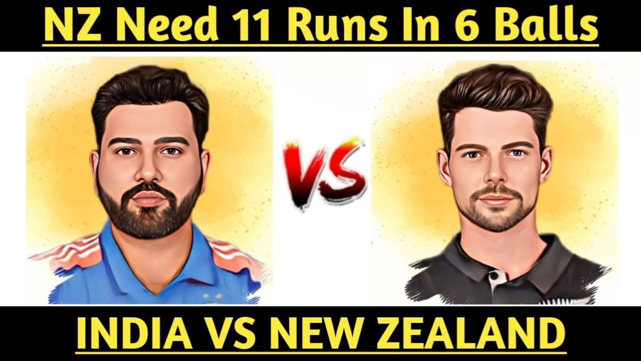 NZ Need 11 Runs In 6 Balls | INDIA vs NEW ZEALAND | CHAMPIONS TROPHY ...