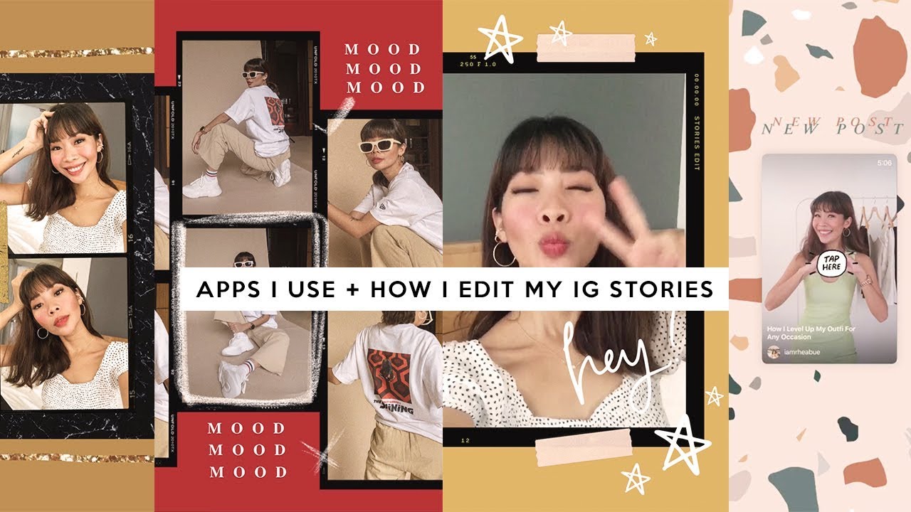 Apps I Use + How I Edit My IG Stories (Vintage/Retro Style) | Rhea Bue