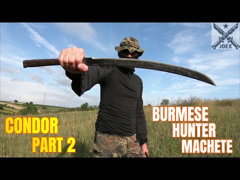 CONDOR BURMESE HUNTER MACHETE - PART 2 - DESTRUCTION TEST - UNTIL IT BREAKS - JOE FLOWERS DESGIN