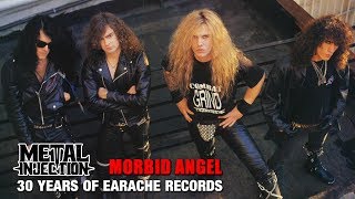 Vignette de la vidéo "MORBID ANGEL Behind The Scenes - 30 Years Of Earache Records | Metal Injection"