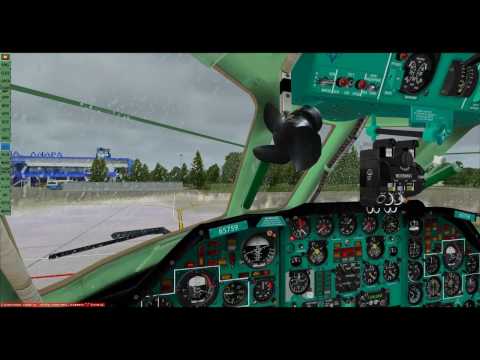 FSX-SCS TU-134(HD)Запуск,взлёт,работа экипажа.Virtual Crew.