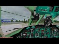 FSX-SCS TU-134(HD)Запуск,взлёт,работа экипажа.Virtual Crew.