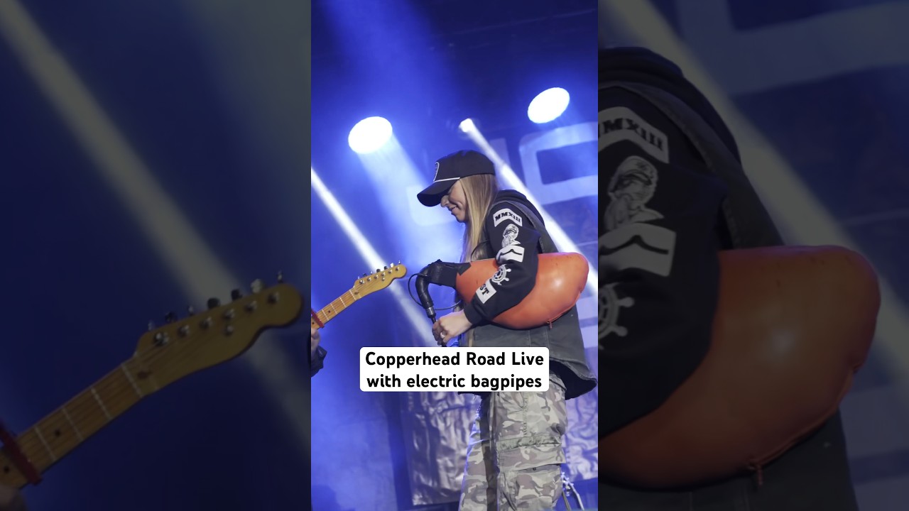 Copperhead Road Live with electric bagpipes 🤘🏻🎸 
