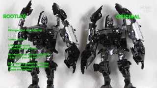 Transformers Barricade - Bootleg - Knockoff - How to find out - Human Alliance + Hand Modification