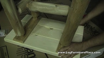 Assembly of Lakeland Mills CF1222 Log End Table by JHE