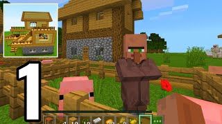 Craft Box Game Tree - VILLAGE - Survival Gameplay Part 1 screenshot 2