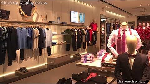 Personalized customization of clothing display rack in Youngor brand men