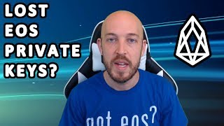 My friend lost 15000 EOS! Proposed Solution for EOS Lost Private Keys After Following Registration
