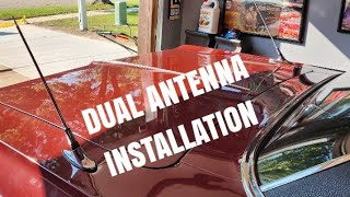 1964 impala ss dual antenna installation