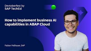 How to implement business AI capabilities in ABAP Cloud