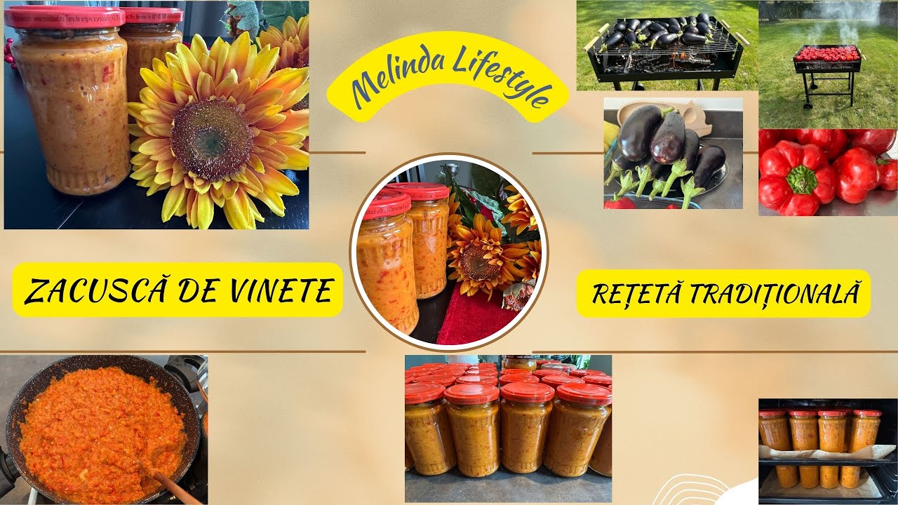 Zacusca de vinete, reteta traditionala