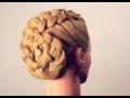 Прическа с плетением на длинные волосы. Hairstyle for long hair