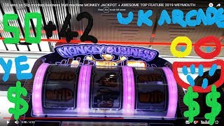 new monkey business fruit machine - 120 JACKPOT -  50p play UK arcades 2020 1080p 18+ slot screenshot 3