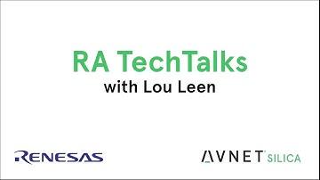 Renesas RA TechTalk: The CapTouch Peripheral