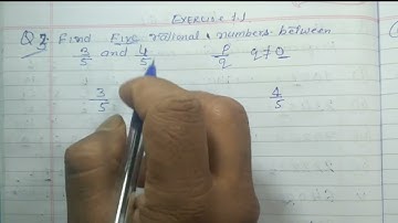Q 3 - Exercise 1.1 - Class 9 | Find five rational number between 3/5 and 4/5