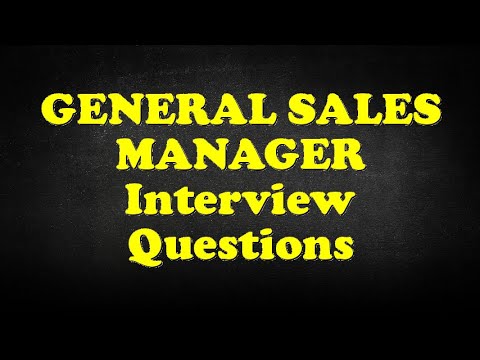 General Sales Manager Job Description