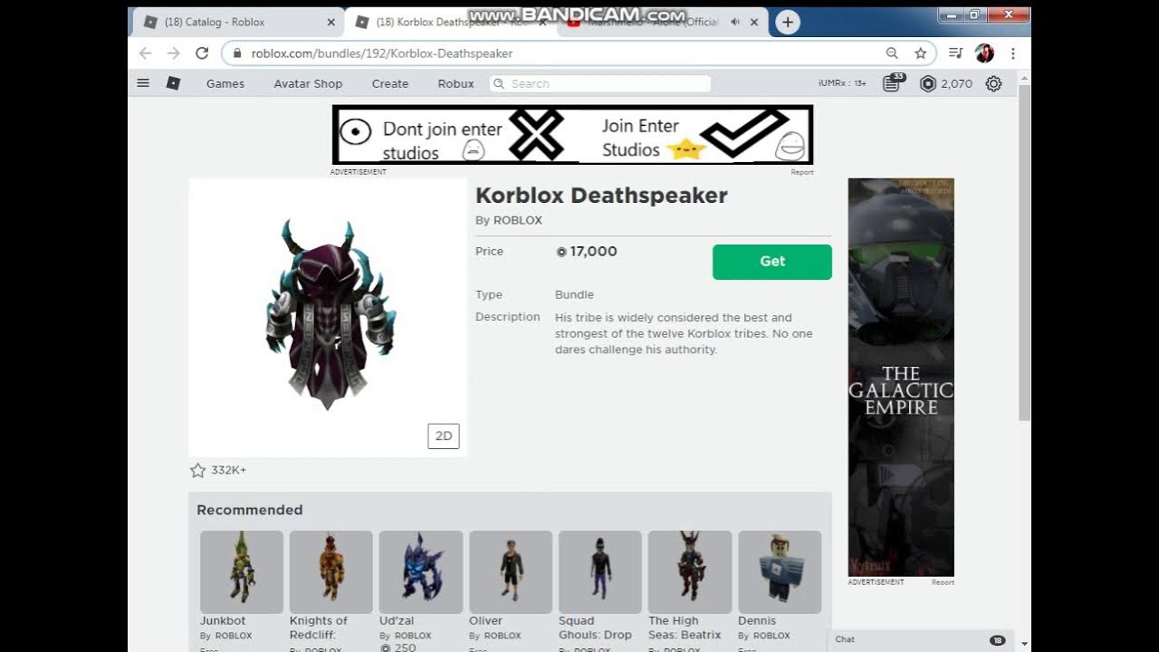Roblox how to get free Korblox Deathspeaker YouTube