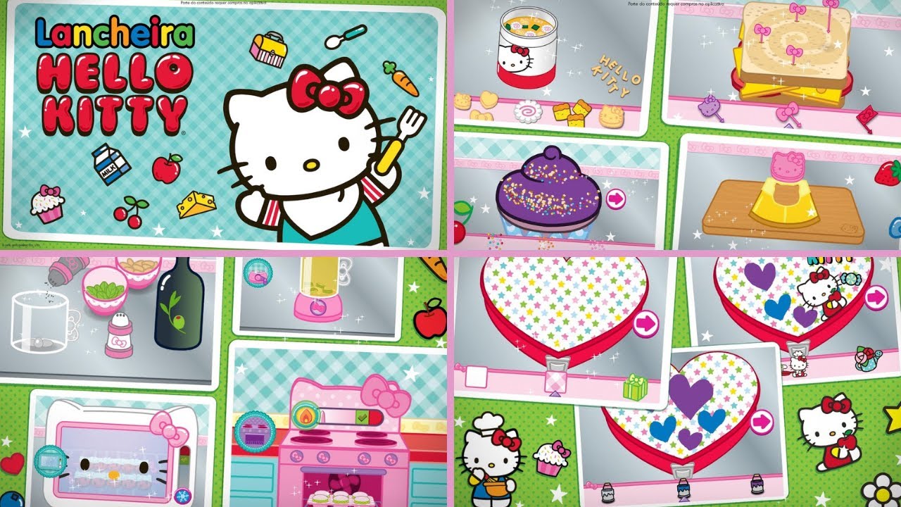 Jogo de meninas muito fofa - Hello Kitty - jogos de fazer comida - jogos  para meninas 