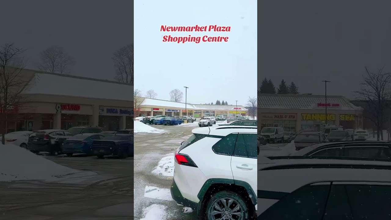 Ontario Snow Won’t Go - RioCan Newmarket Shopping Plaza