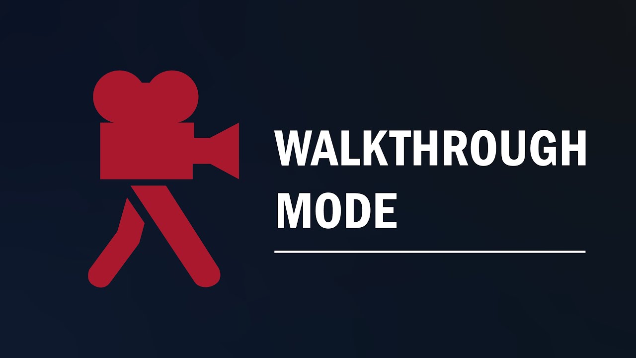 How to Use the Walkthrough Mode in KeyShot