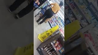 Big Booty 60 yr Old Ebony Cougar in food lion