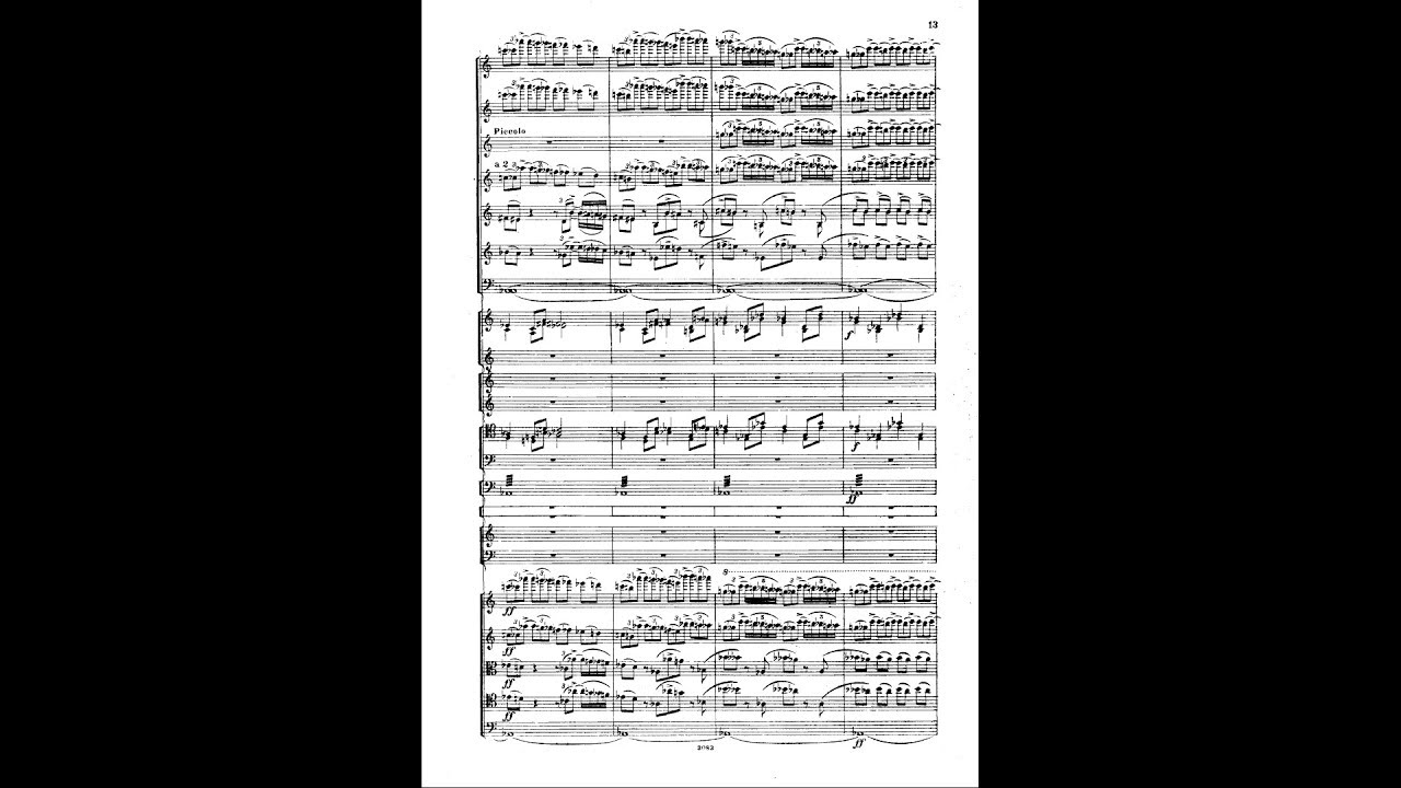 Tchaikovsky Francesca Da Rimini Score Youtube