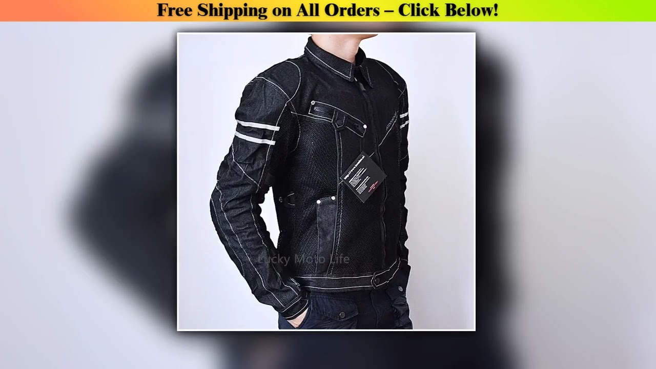 KOMINE JK006 Jacket Spring Breathable Denim Mesh Racing Ride High-performance Drop Resistance