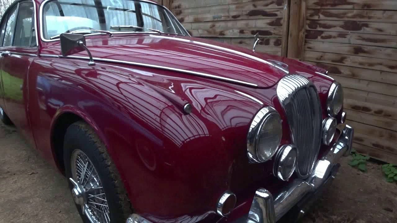 my latest classic car arrives -  a Daimler 250 V8