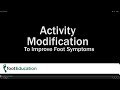 Activity Modification