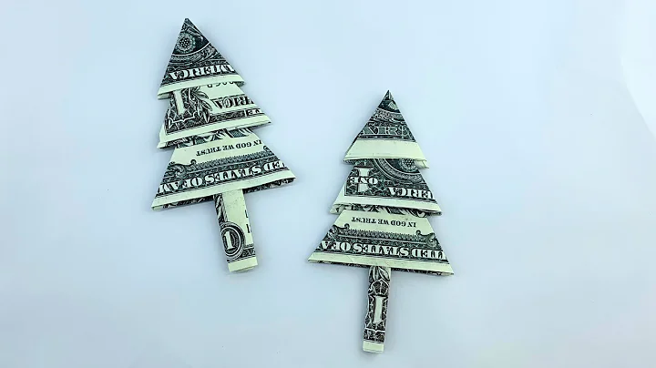 Money Origami Christmas Tree Tutorial