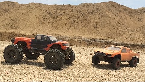 RC BASH HPI SAVAGE FLUX HP XL AND THE TRAXXAS SLASH ULTIMATE LCG 4X4