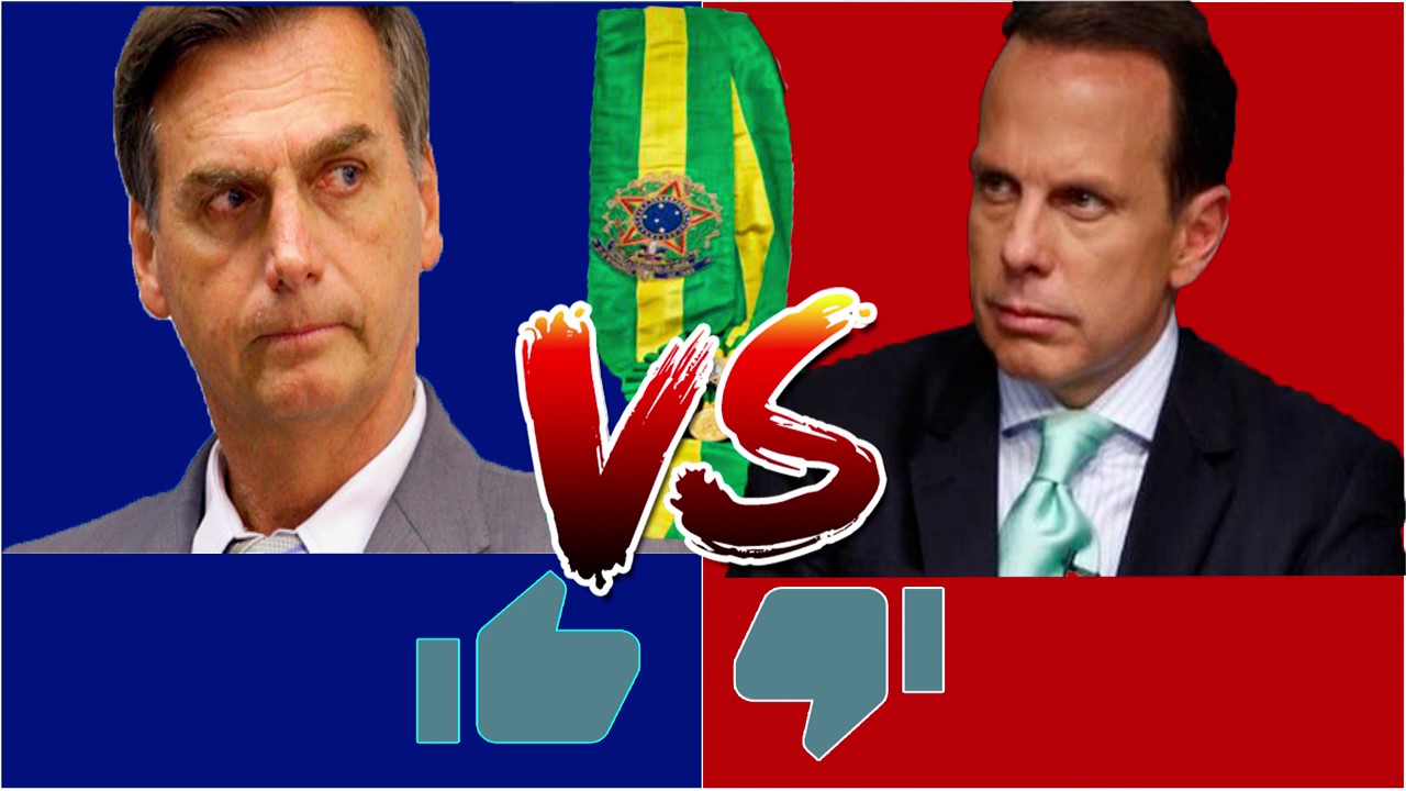 Resultado de imagem para joao doria x bolsonaro