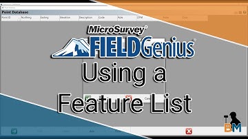 MicroSurvey FieldGenius How To: Choosing Your Feature List File | Bench Mark