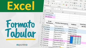 👌 Apunte de Excel | Formato Tabular (Tabular format)
