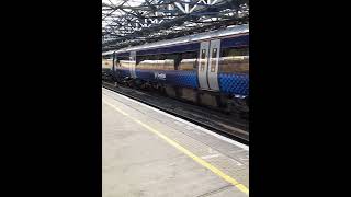Scotrail class 170395 stabled at Dundee railway station.