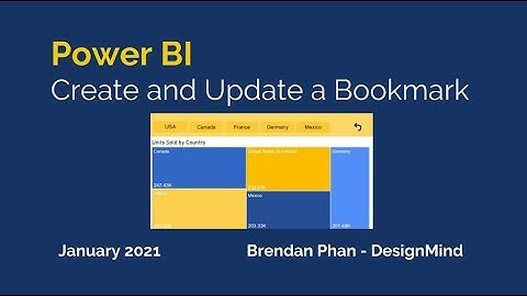 Power BI Create and Update a Bookmark
