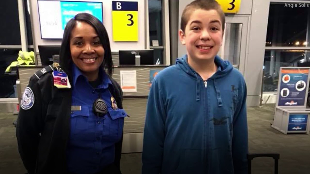 boys Woman praises TSA for helping son with autism on first flight