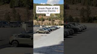 Sneak Peek at Porsche’s fastest production car 🚀⚡️#porsche #cayenne #sneakpeek #electric #porscheev