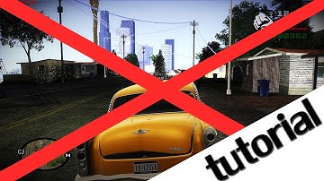 GTA SA\How to Uninstall ENB graphics Mod