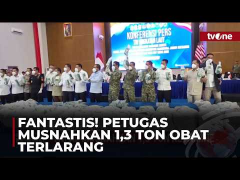 TNI AL Musnahkan 1,3 Ton Ketamine