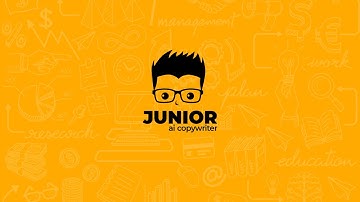 Meet JUNIOR - Your NEW ai copywriter  (Write Better Copy Faster)