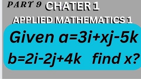 Examples on the dot and cross product of vectors part 9